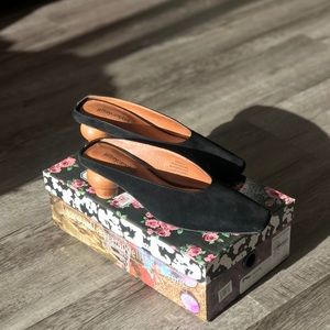 Black Suede Jeffrey Campbell Cryptic Mules